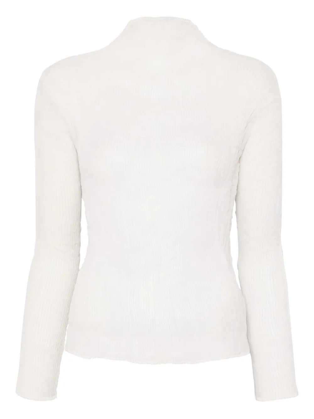 

Шифоновый топ с драпировкой Issey Miyake, белый