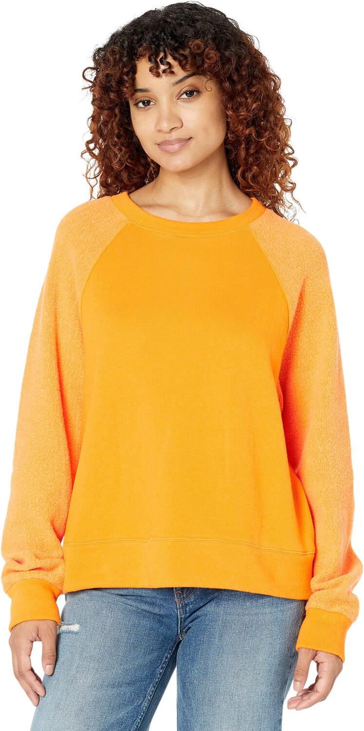 

Толстовка Reverse Mix Teddy Fleece Sweatshirt w/ Side Zipper MONROW, цвет Mango