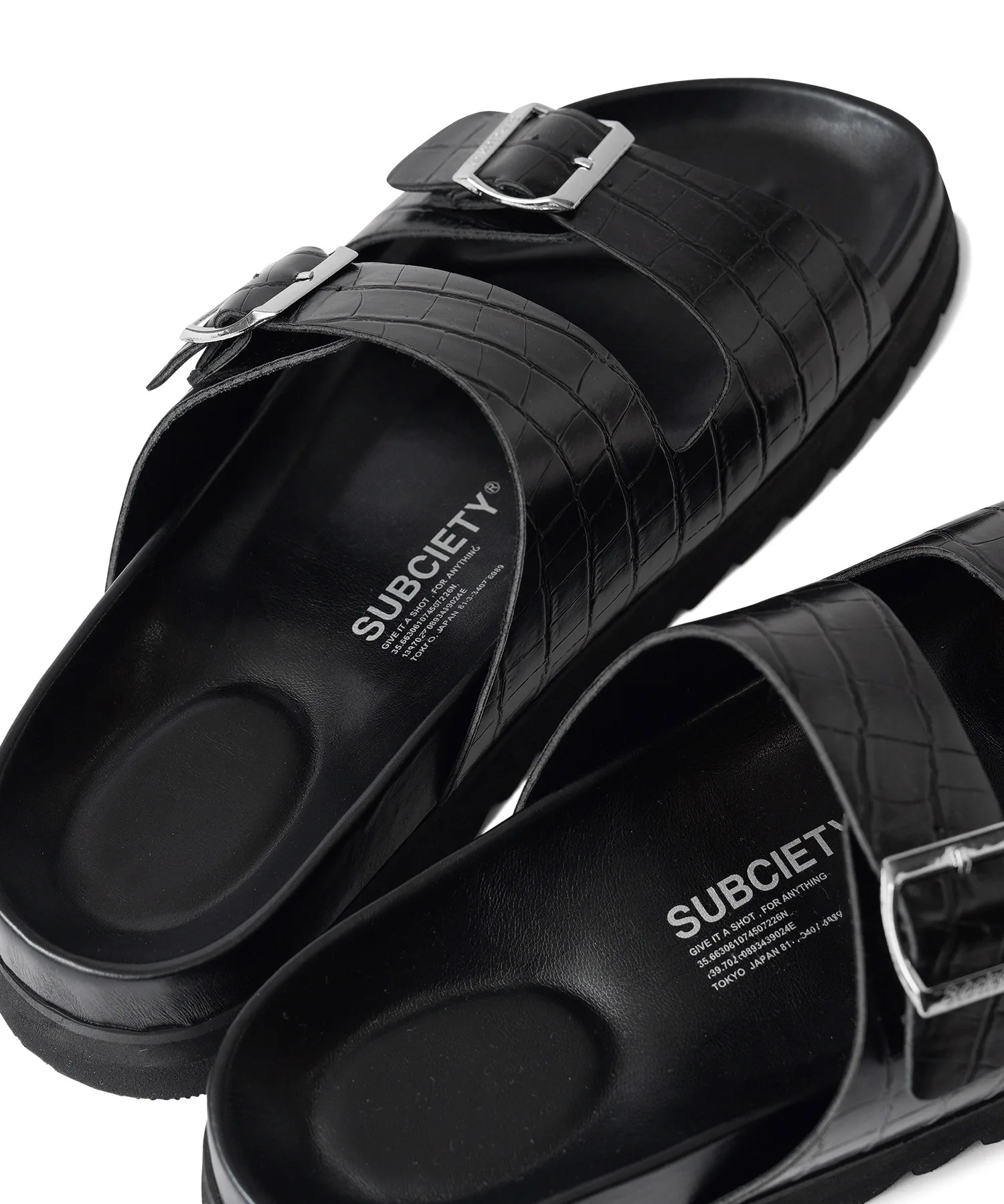 Мужские сандалии Subciety CROCODILESANDALS с тиснением под крокодила