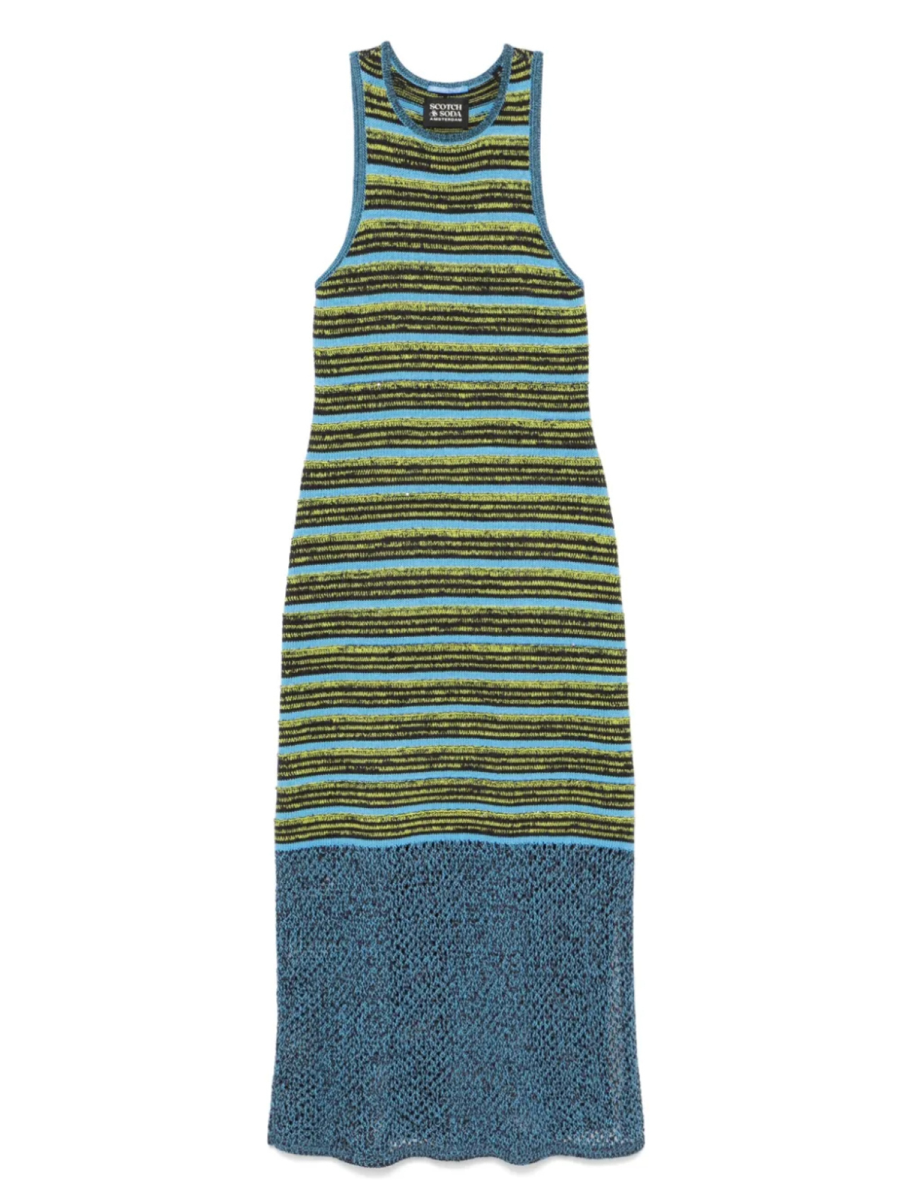 

Scotch & Soda трикотажное платье миди, синий