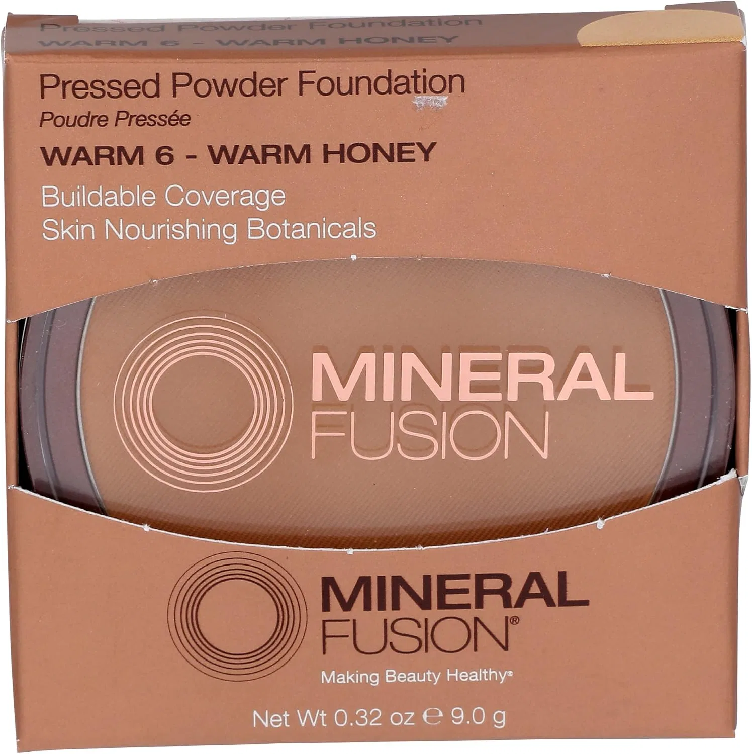 Пудра компактная Mineral Fusion Warm 6, 0.25 oz, матовое покрытие