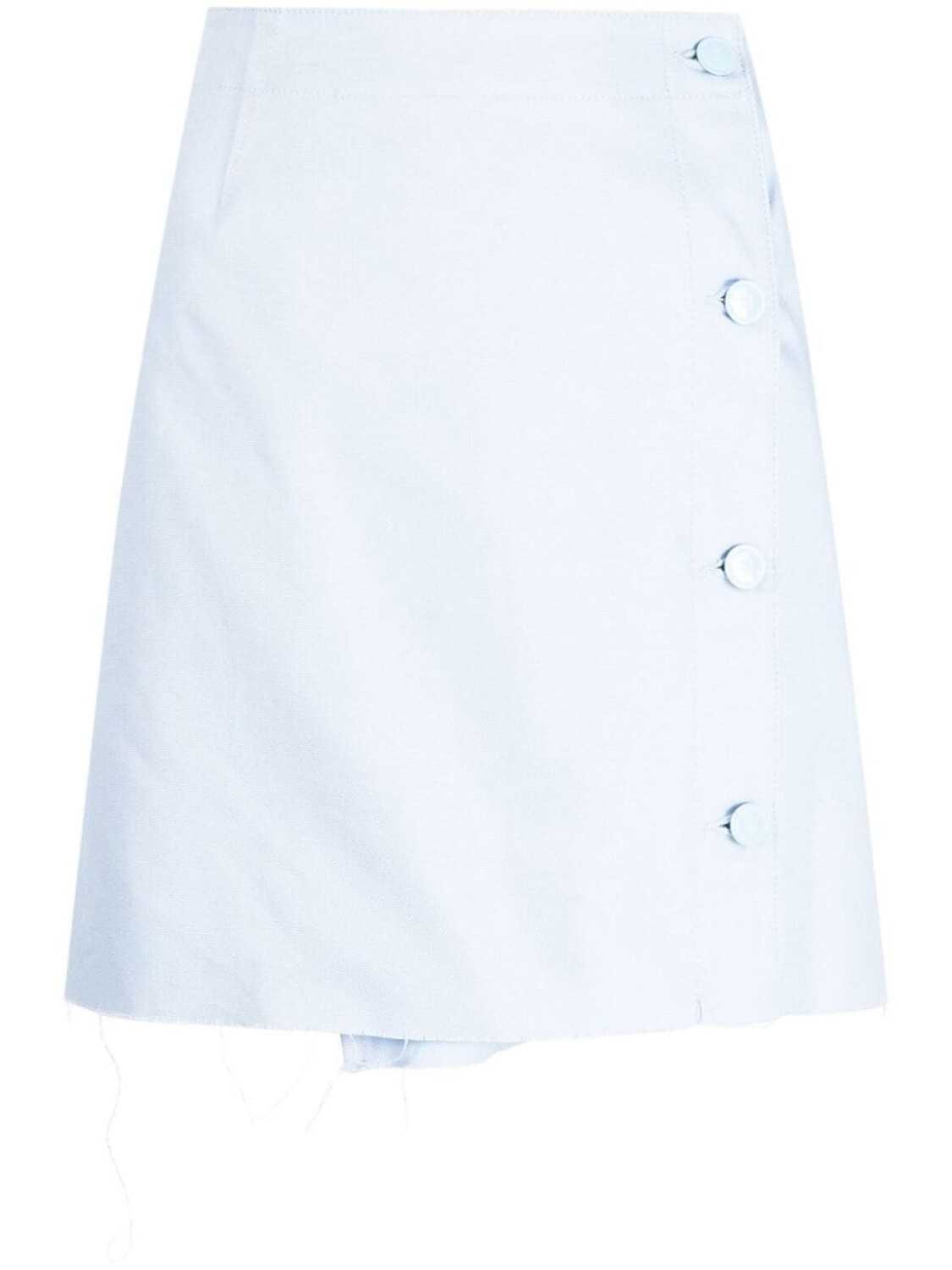 

Raf Simons джинсовая юбка мини с бахромой, синий