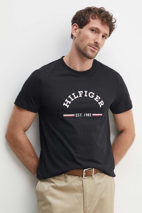 

Хлопковая футболка Tommy Hilfiger, черный