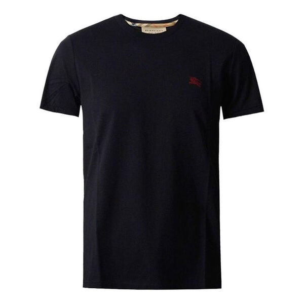 

Футболка men's logo pattern short sleeve black Burberry, черный