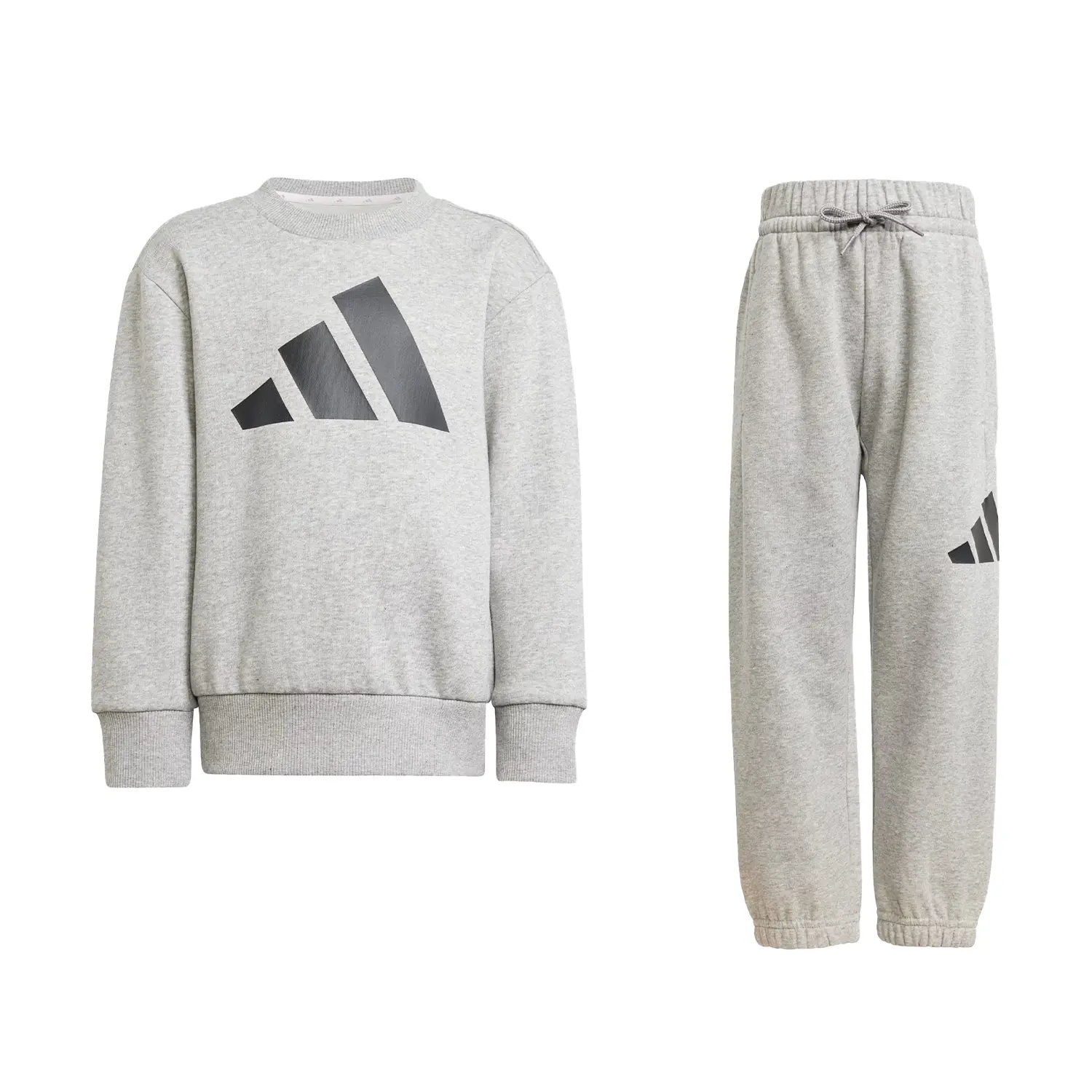 Повседневная спортивная одежда ESSENTIALS FW24 Средний серый/черный для детей 3-7 лет Adidas — фото 2