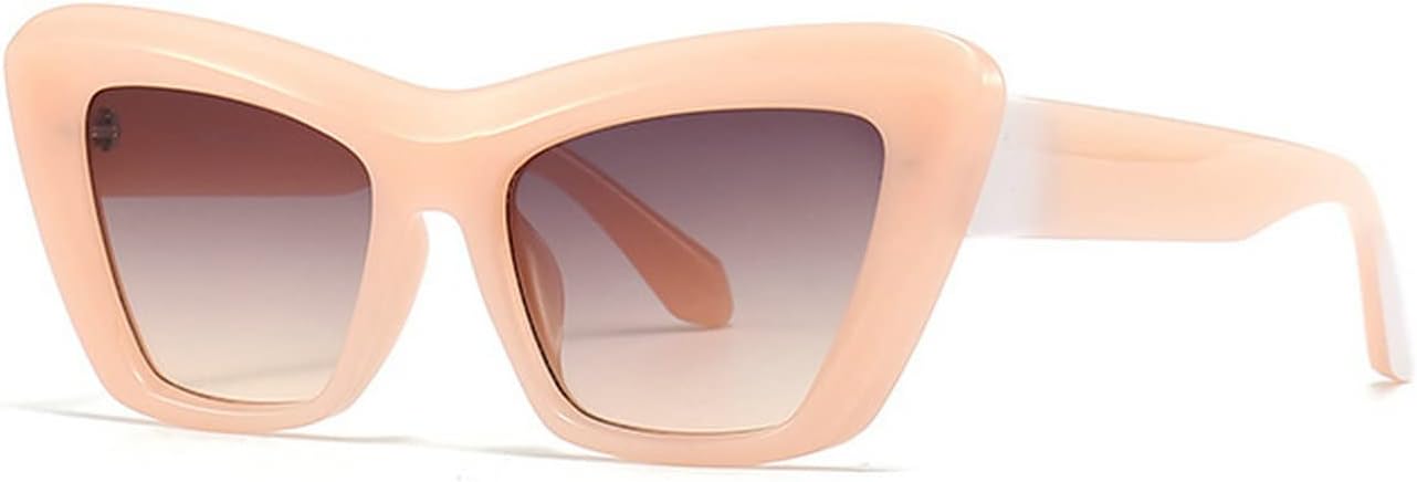 

Дизайнерские солнцезащитные очки «кошачий глаз» для женщин, роскошные винтажные панк-солнцезащитные очки для мужчин, модные солнцезащитные очки в стиле Y2K Melrose, Tea