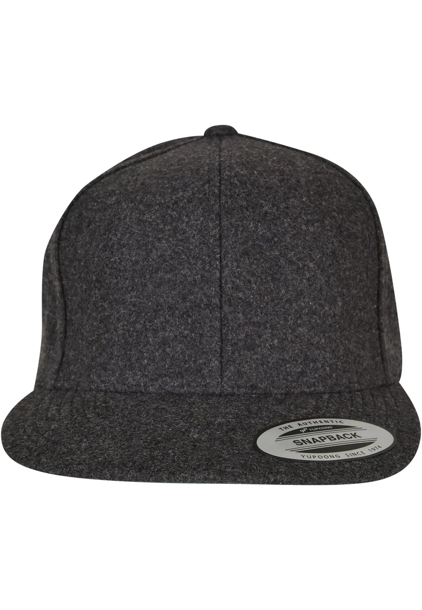 

Кепка Flexfit Snapback " Flexfit Unisex Melton Wool Snapback", серый