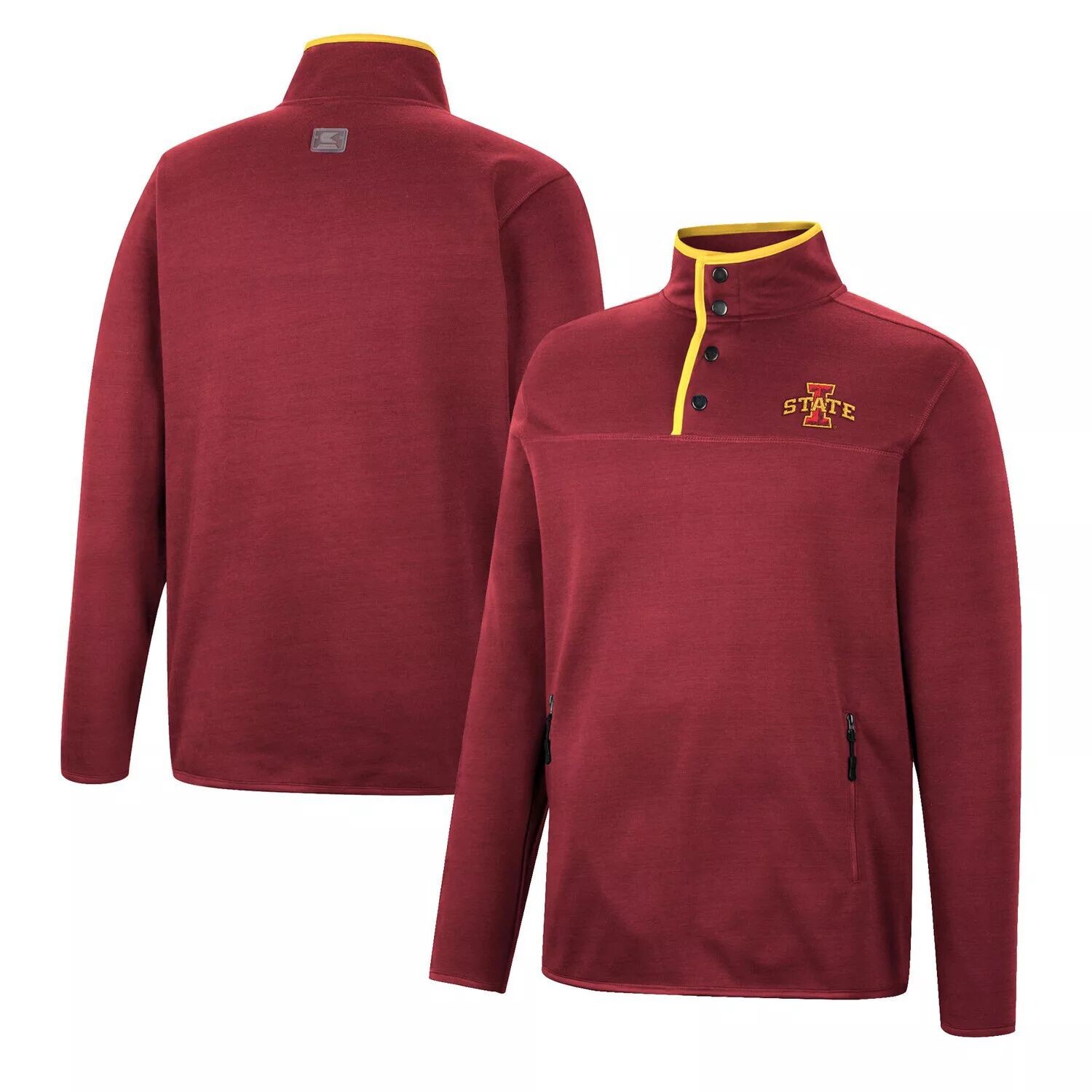 

Мужская куртка на четверть кнопки Cardinal Iowa State Cyclones Rebound Colosseum