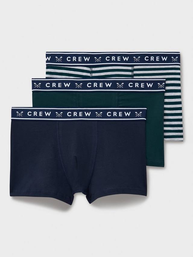 

Джерси боксеры Crew Clothing, Pack of 3, Multi