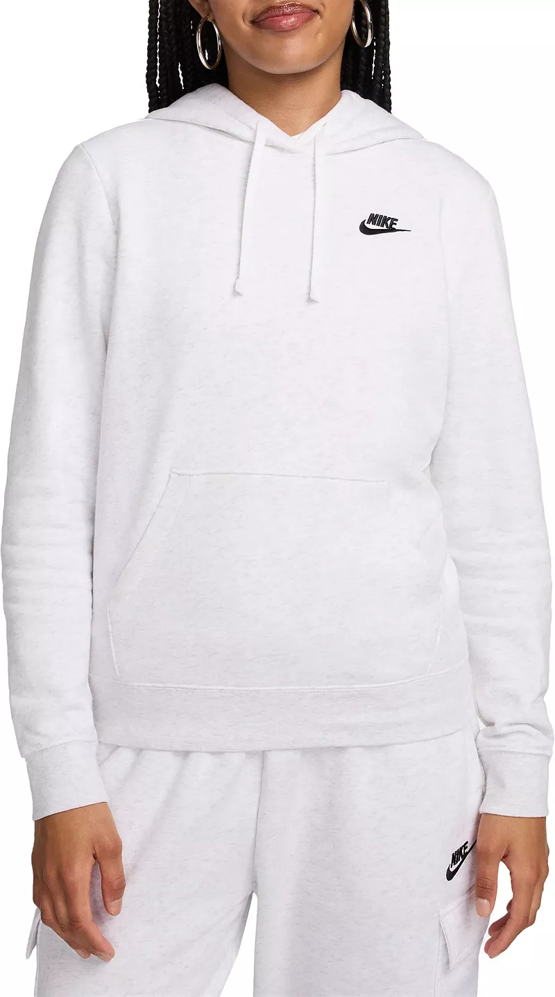 

Женский флисовый пуловер с капюшоном Nike Sportswear Club, цвет Birch Heather