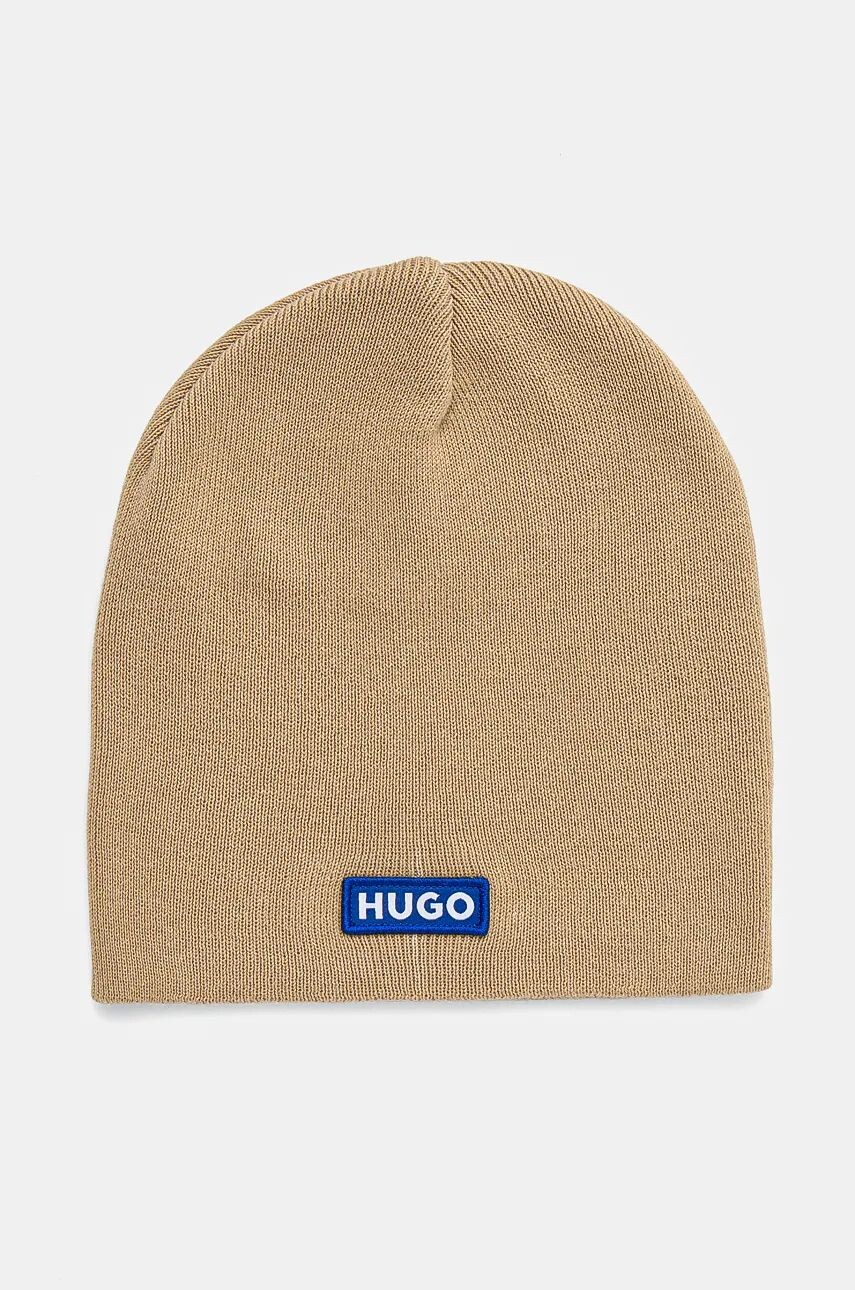 

Хлопковая кепка Hugo Blue, бежевый