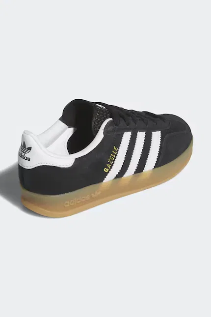 Кроссовки детские Gazelle Indoor Adidas Originals, черный — фото 3