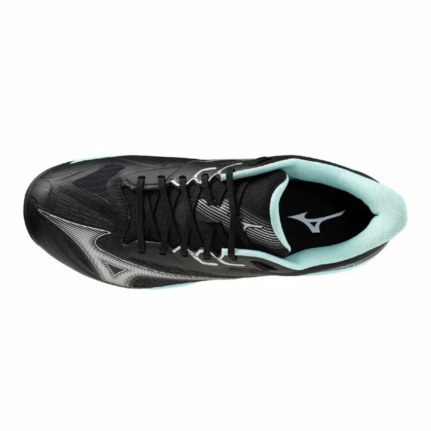 Кроссовки для тенниса «Wave Exceed Court SW OC» от Mizuno, 09 Black X Turquoise — фото 4