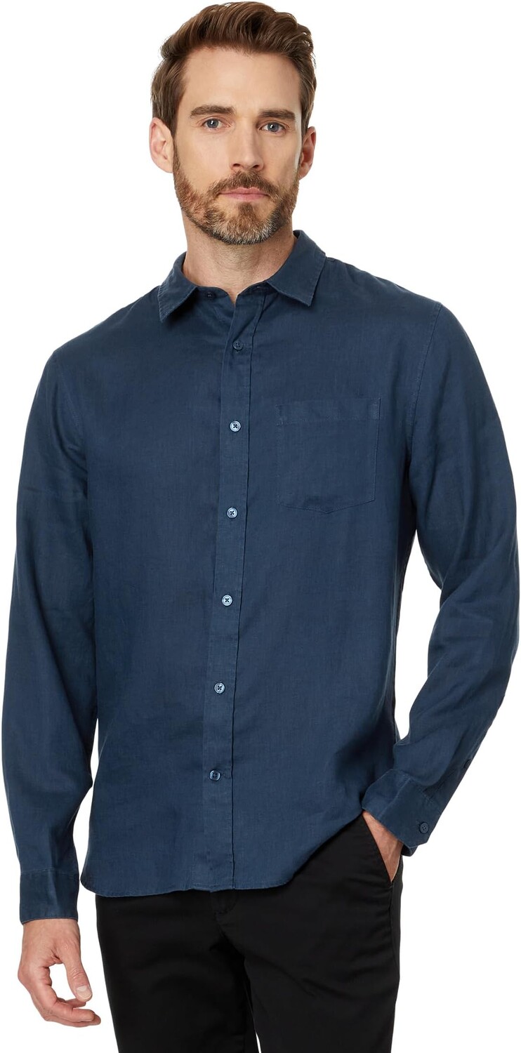 

Лонгслив Vince Linen Long Sleeve, цвет Deep Indigo