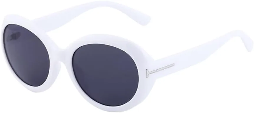 

Крупные круглые солнцезащитные очки для женщин, модные овальные солнцезащитные очки для мужчин, трендовые солнцезащитные очки в крупной оправе MTZJH, C5 White Gray