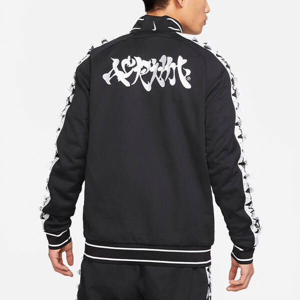 Куртка Men's Nike x ACRONYM Crossover Contrasting Colors Sleeve Stand Collar Woven Sports Jacket Asia Edition Black, черный — фото 4