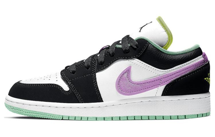 

Jordan 1 Low Green Glow Фиолетовый Шок (GS)