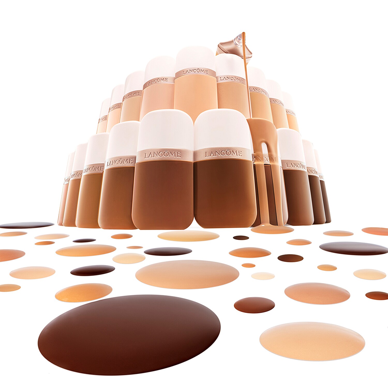 Тональная основа Skin Idôle 3+ Serum Supertint Lancôme, 44N (30 ml) — фото 4
