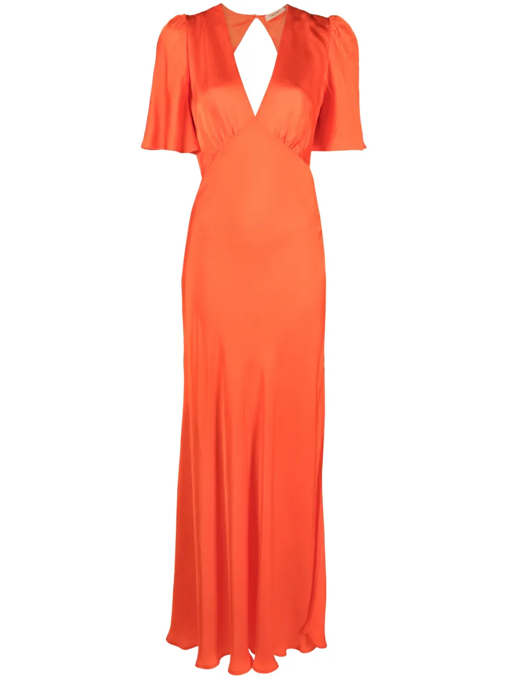 

Платье со сборками Twinset, оранжевый