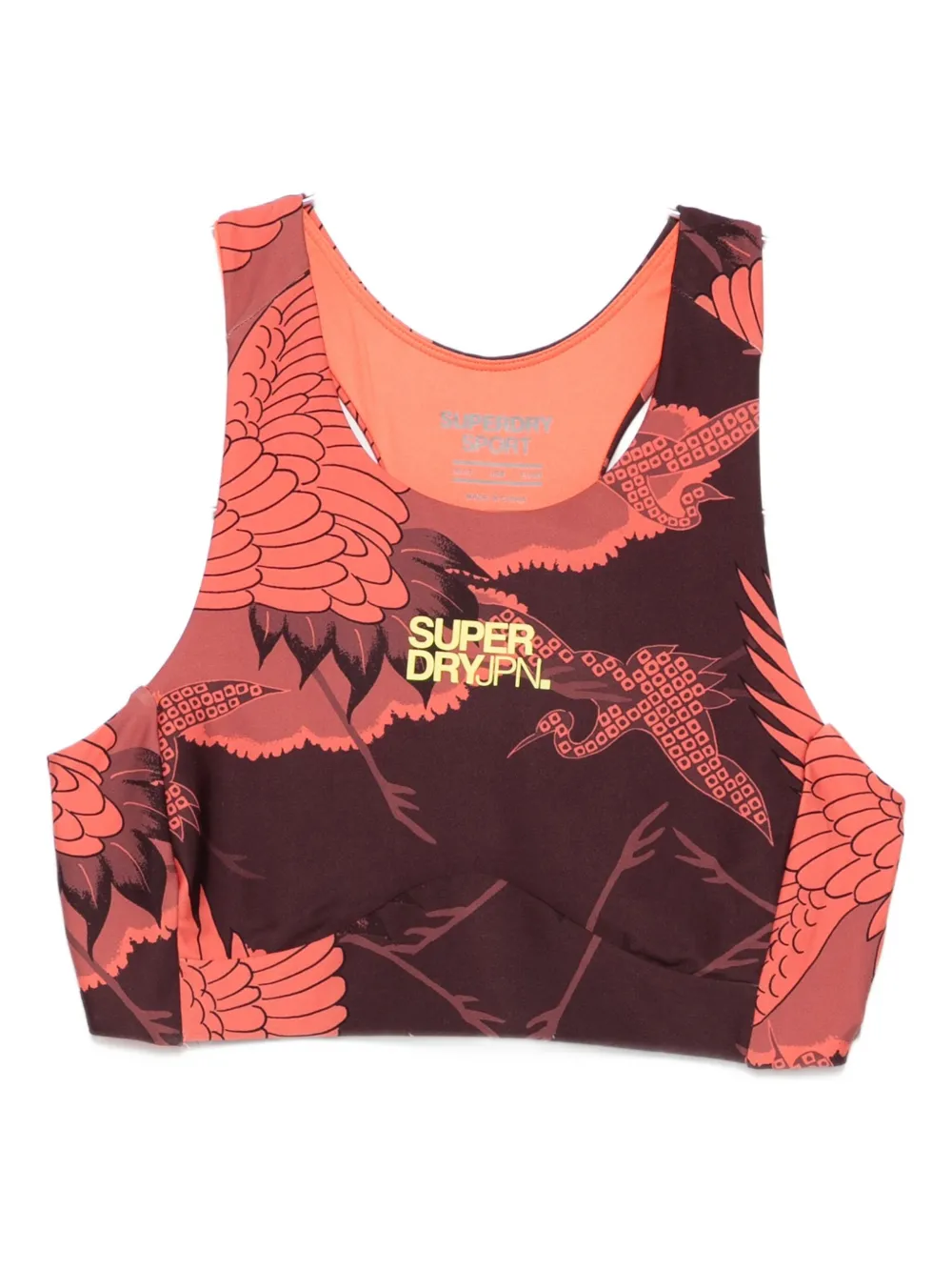 

Топ с цветочным принтом Superdry, коричневый