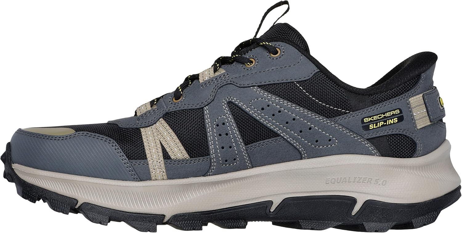 Мужские походные кроссовки Skechers John Deere Equalizer 5.0 Trail Harvester, черный/угольный — фото 2