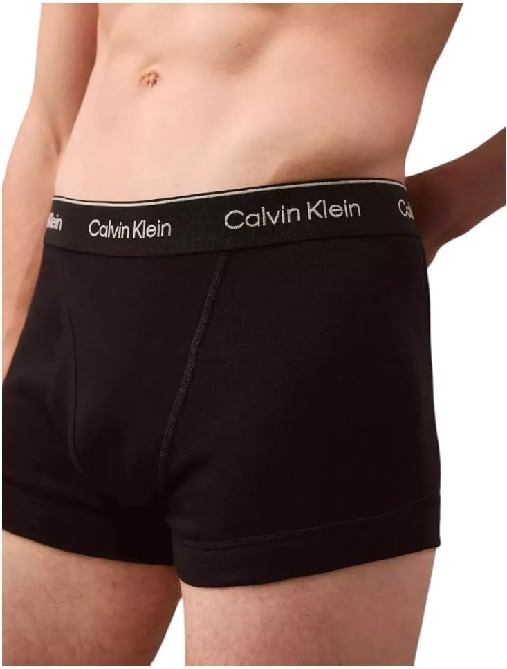 Комплект из 5 пар трусов-боксеров Calvin Klein, разноцветные, 100% хлопок, классическая посадка для мужчин, Multicolored — фото 3
