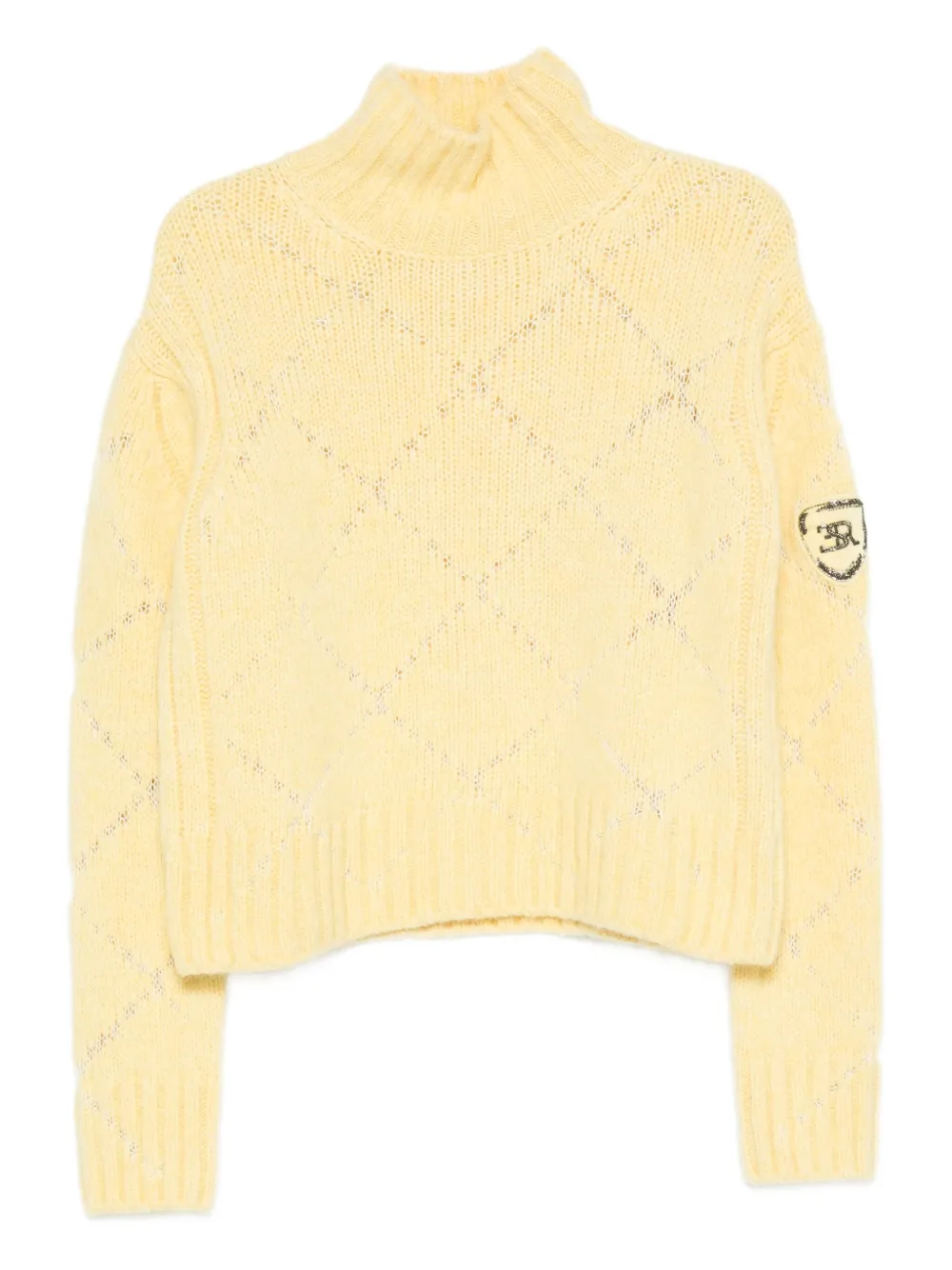 

Свитер с высоким воротником Ermanno Scervino, желтый