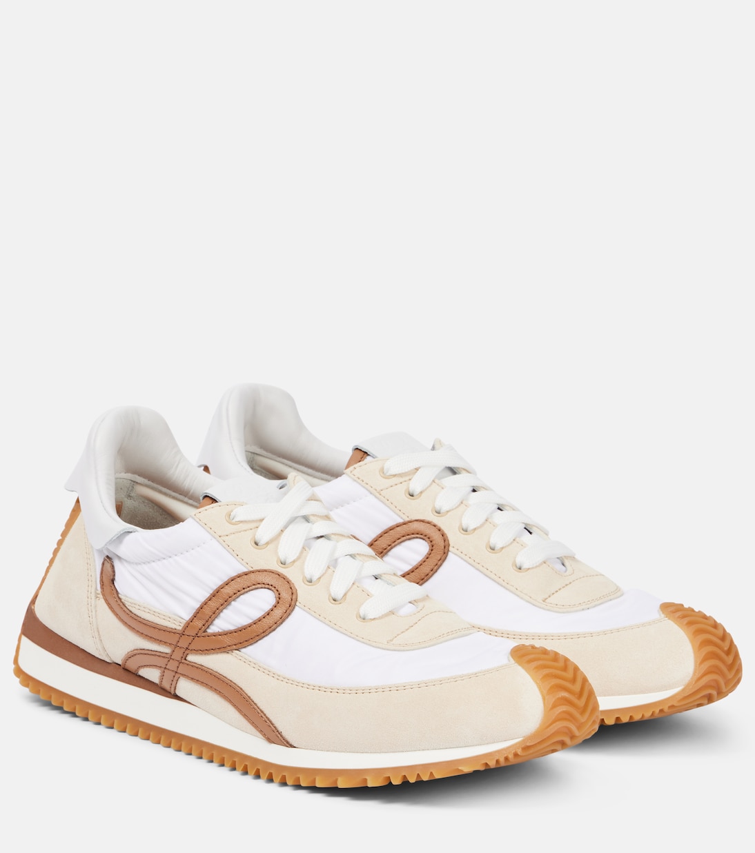 Кроссовки Flow Runner 2.0 из замши Loewe, Chocolate/Almost Optic