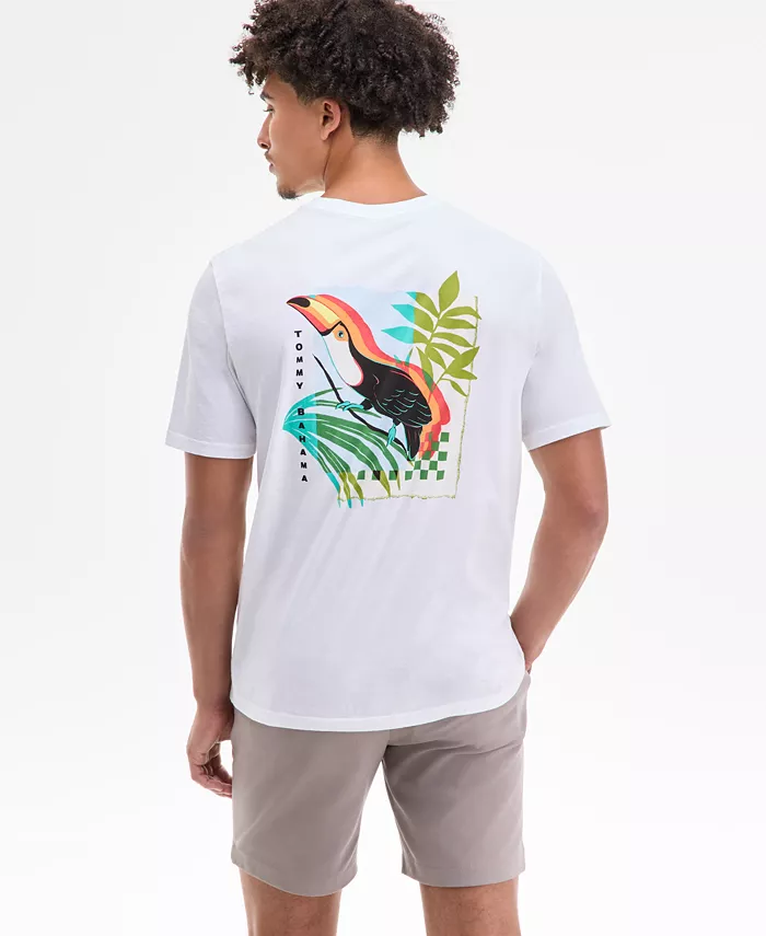

Мужская футболка с принтом Toucan Tommy Bahama, белый