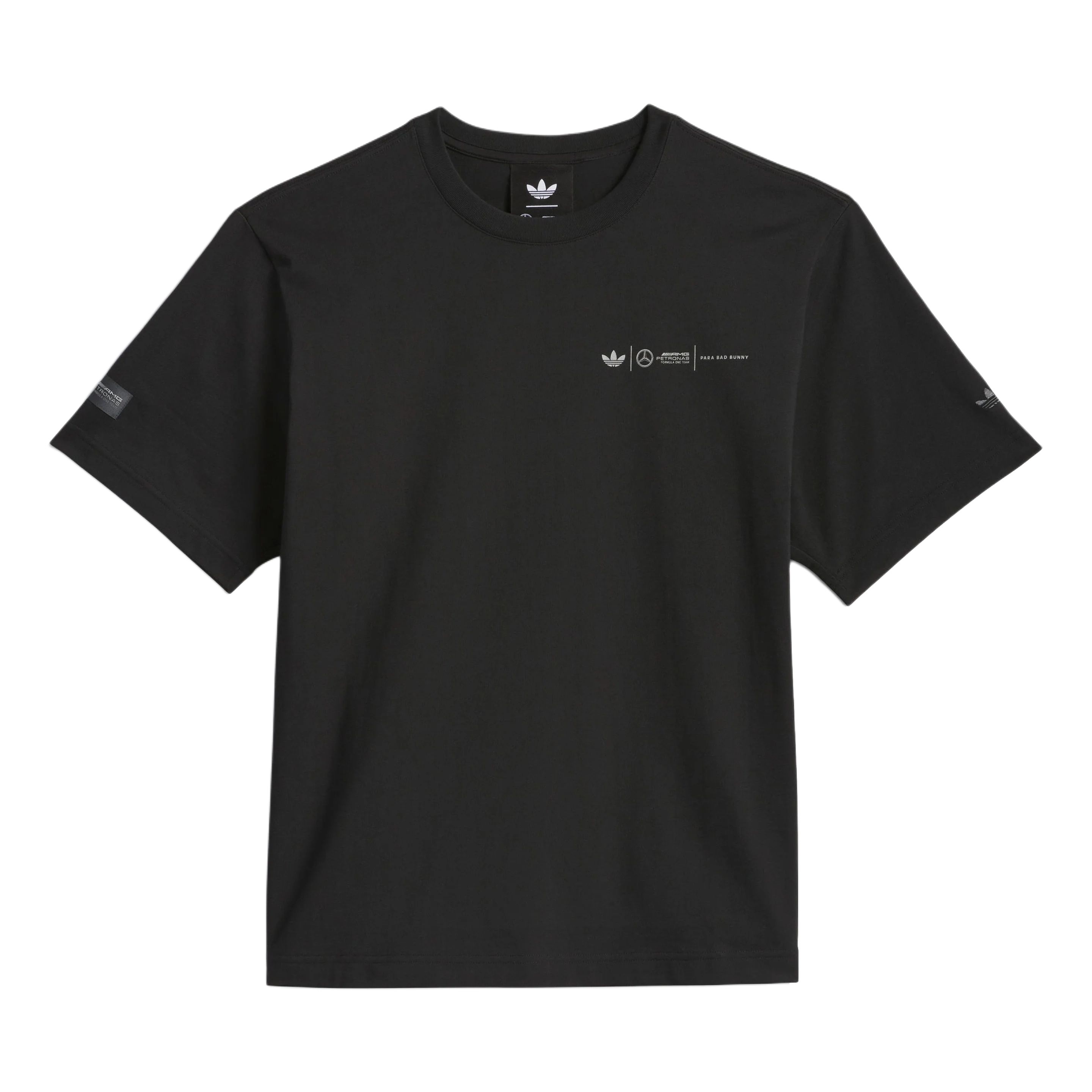 

Футболка унисекс Bad Bunny X Mercedes AMG PETRONAS F1 FW25 Adidas Originals, черный