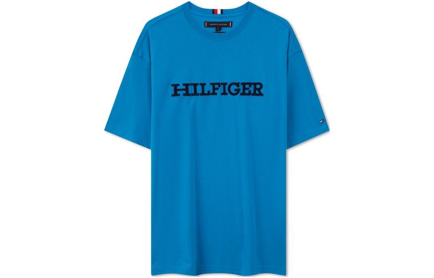 

Футболка с вышитым логотипом Tommy Hilfiger, синий