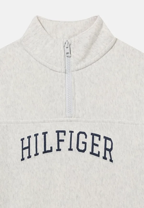 Толстовка с логотипом из махровой ткани на молнии Tommy Hilfiger, Light Grey Heather — фото 4
