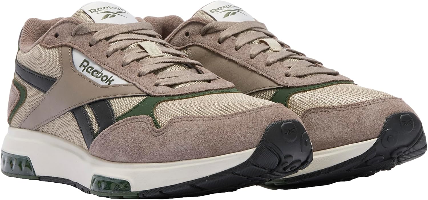 Кроссовки Reebok Unisex-Adult Gl1100, черный/зеленый/серый — фото 2