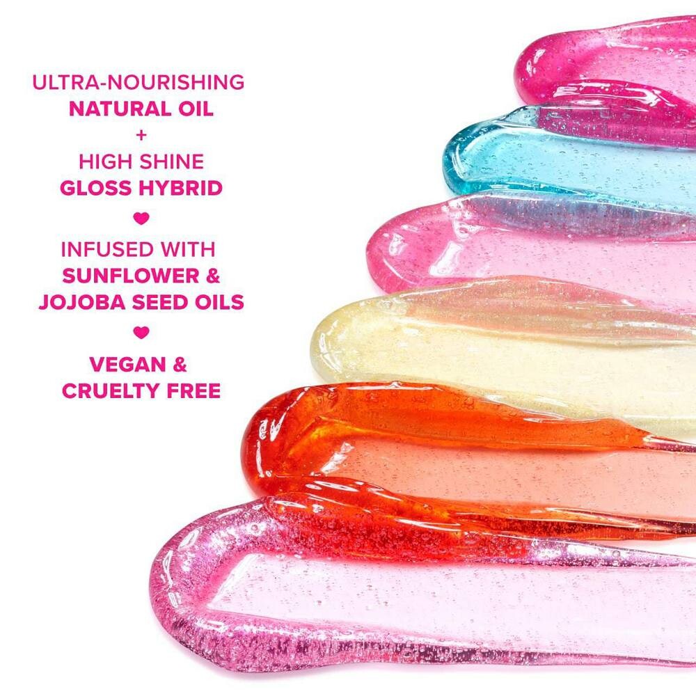 Too Faced Kissing Jelly Увлажняющий блеск-масло для губ, цвет Sweet Cotton Candy — фото 4