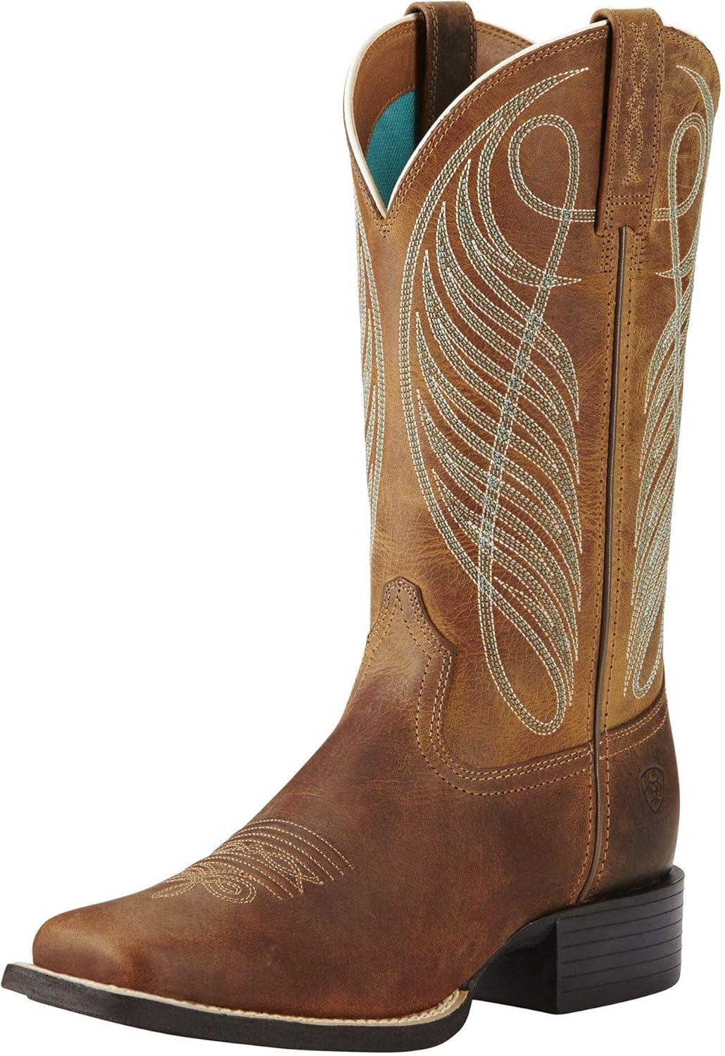 Унисекс детские сапоги ARIAT Hybrid Rancher с широким квадратным носком вестерн, коричневый