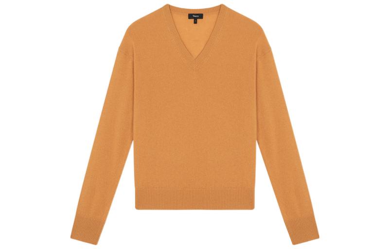 

THEORY Кашемировый свитер Women's Orange Brown