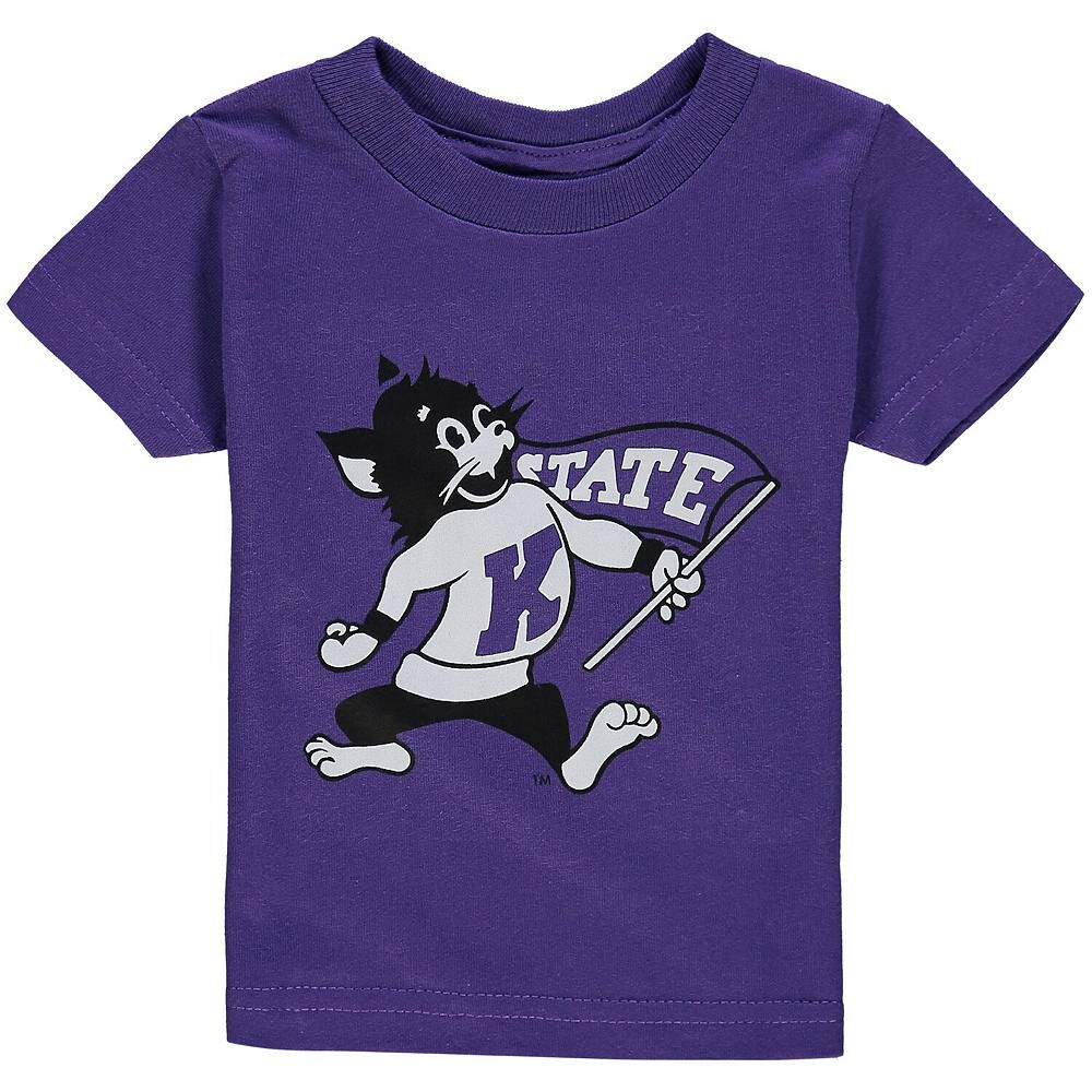 

Фиолетовая футболка с большим логотипом для младенцев Kansas State Wildcats, цвет Kst Purple