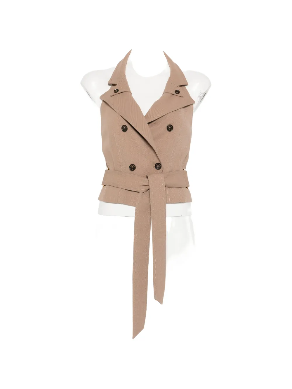 

Двубортный жилет Elisabetta Franchi, коричневый