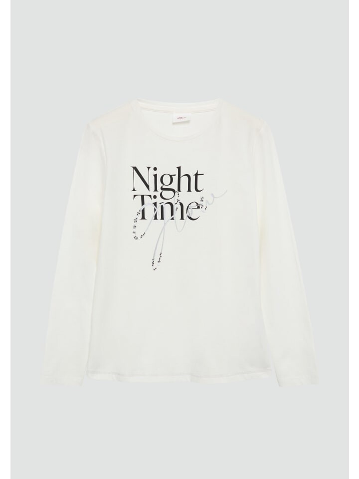 

Футболка s.Oliver T-Shirt langarm, кремовый