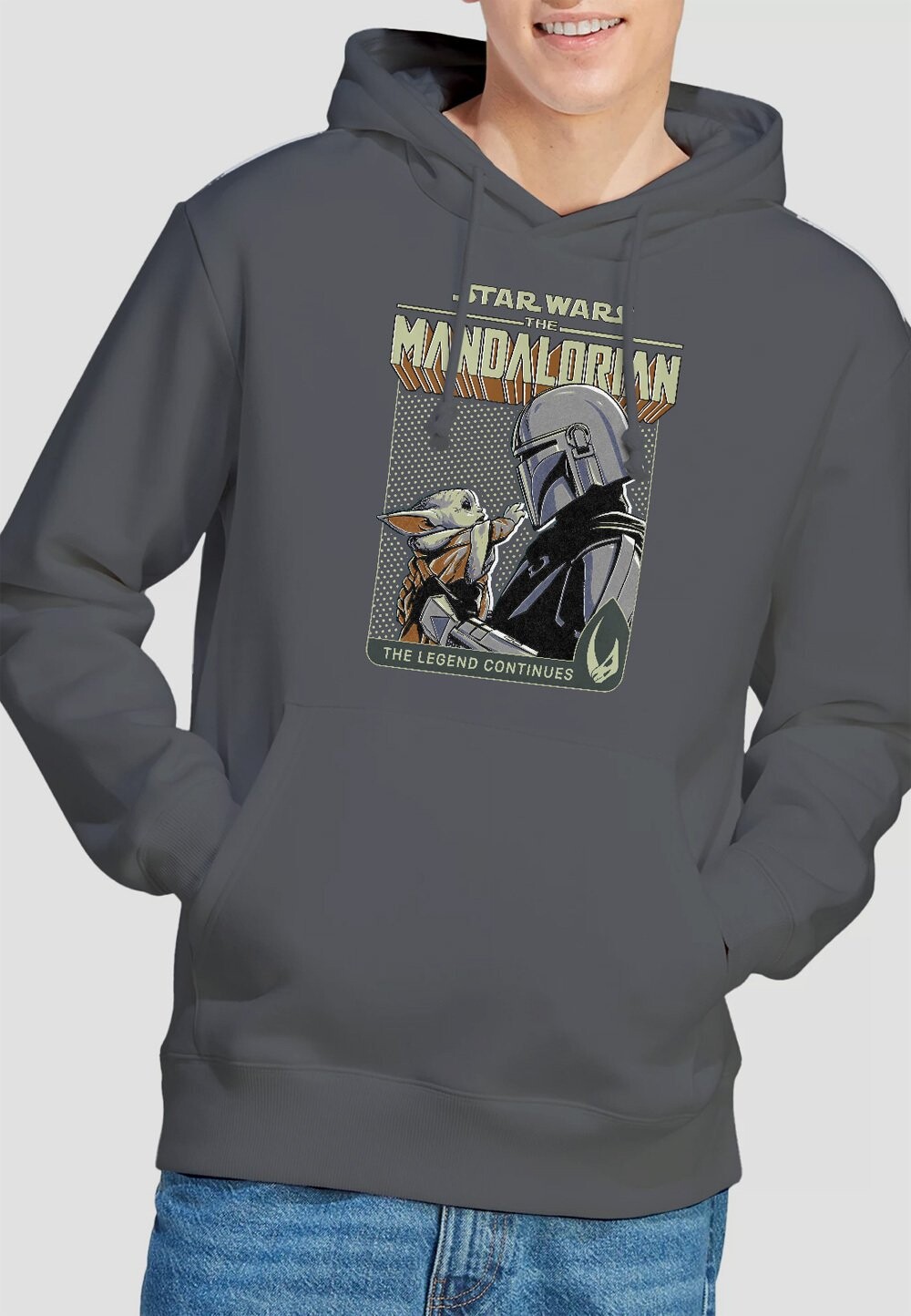 

Толстовка с капюшоном GROGO LEGEND CONTINUES PRINT Star Wars, антрацит