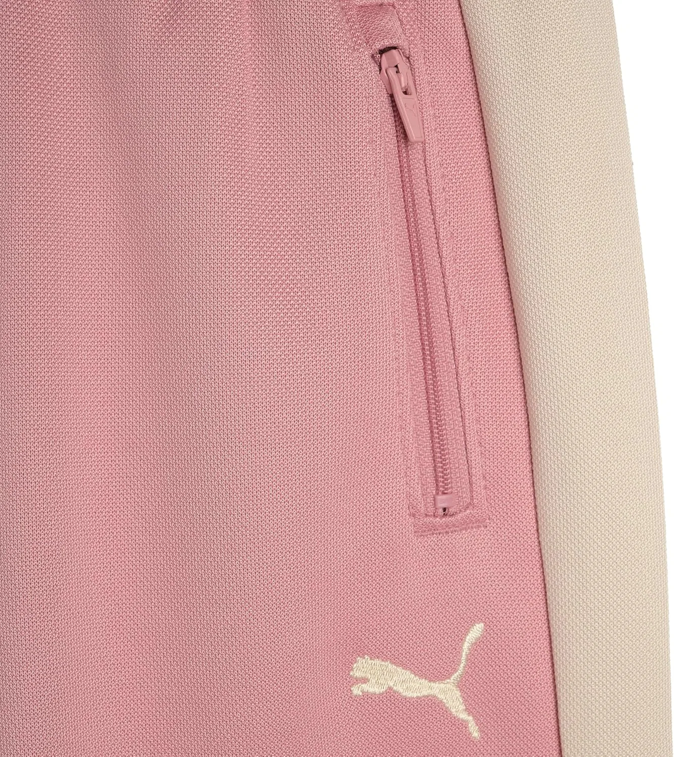 Спортивные брюки Puma T7 Foundations Classic Wide Leg Track Pant для девочек, надеваются через голову, застежка на шнурке, Poised Pink — фото 4