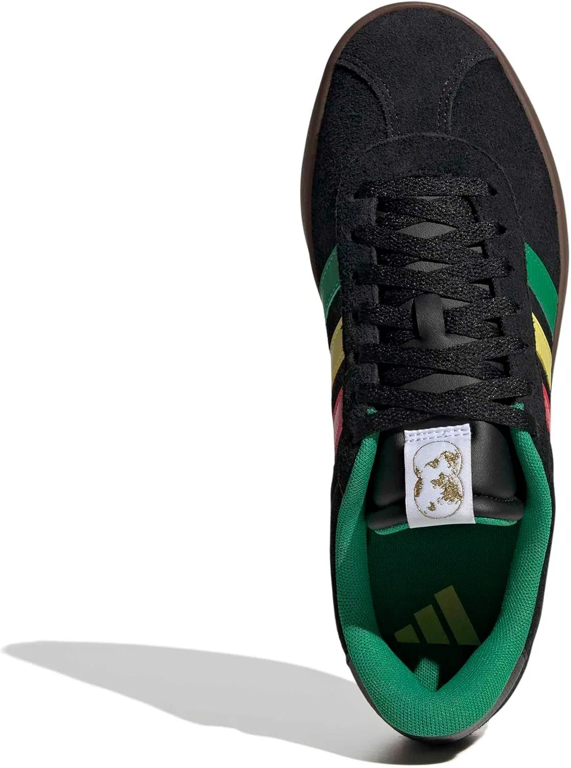 Кроссовки adidas VL Court 3.0, Black/Green/Pure Ruby — фото 2