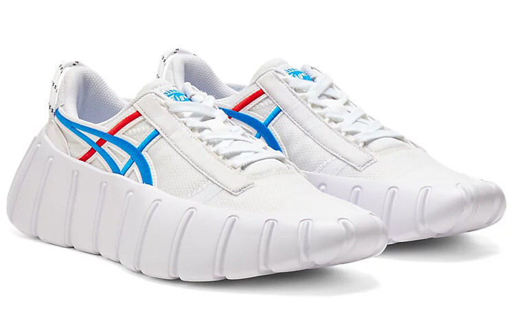 Кроссовки мужские Gigatia с низким верхом, белые/красные/синие Onitsuka Tiger — фото 2