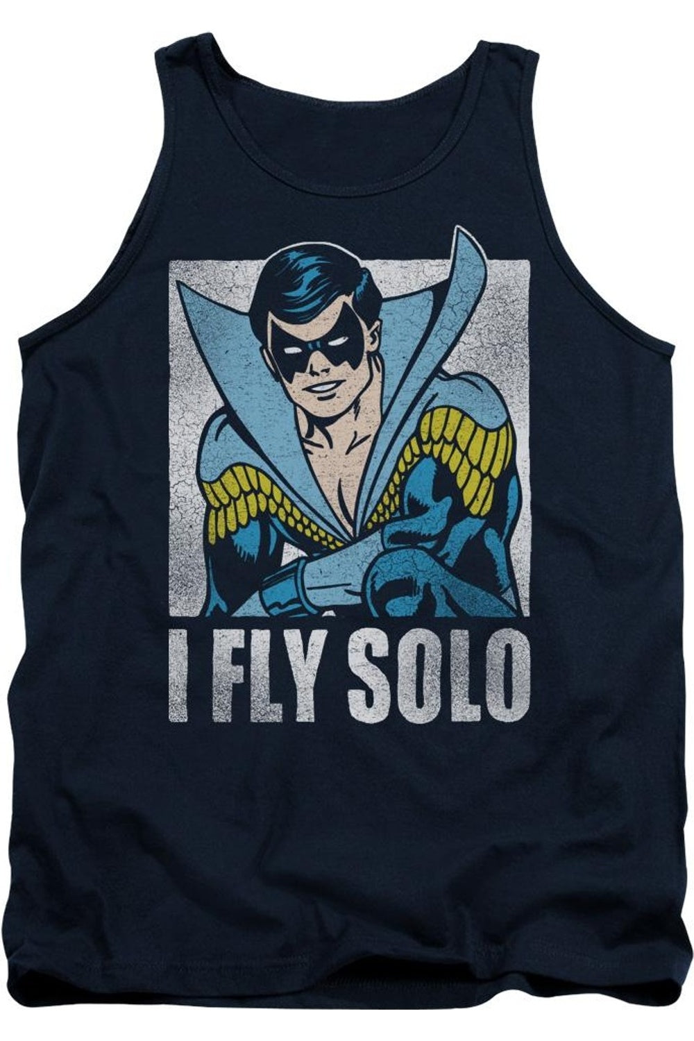 

Майка для взрослых DC Comics Fly Solo Gildan, темно-синий