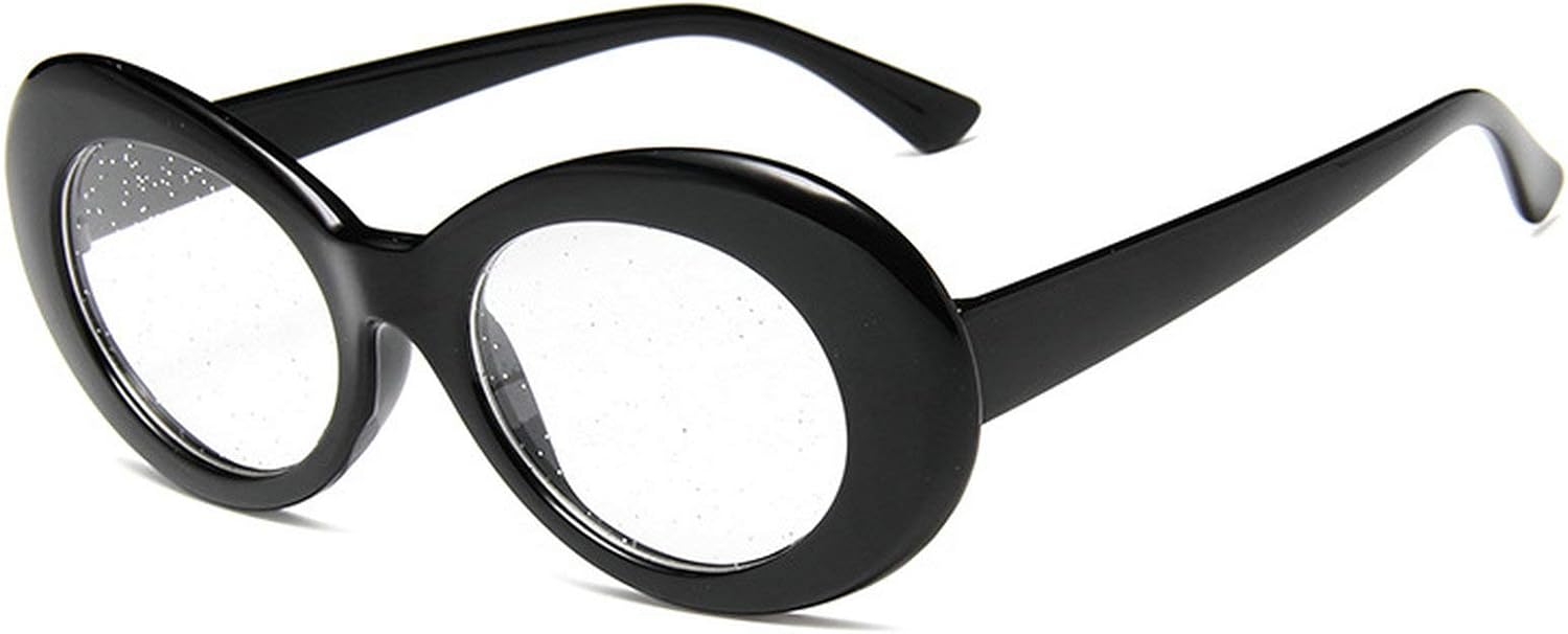 

Женские солнцезащитные очки овальной формы с блестящими линзами, яркие, классические, с прозрачной оправой, защита от УФ-излучения UV400, ретро, ​​розовые COTIA, Black White