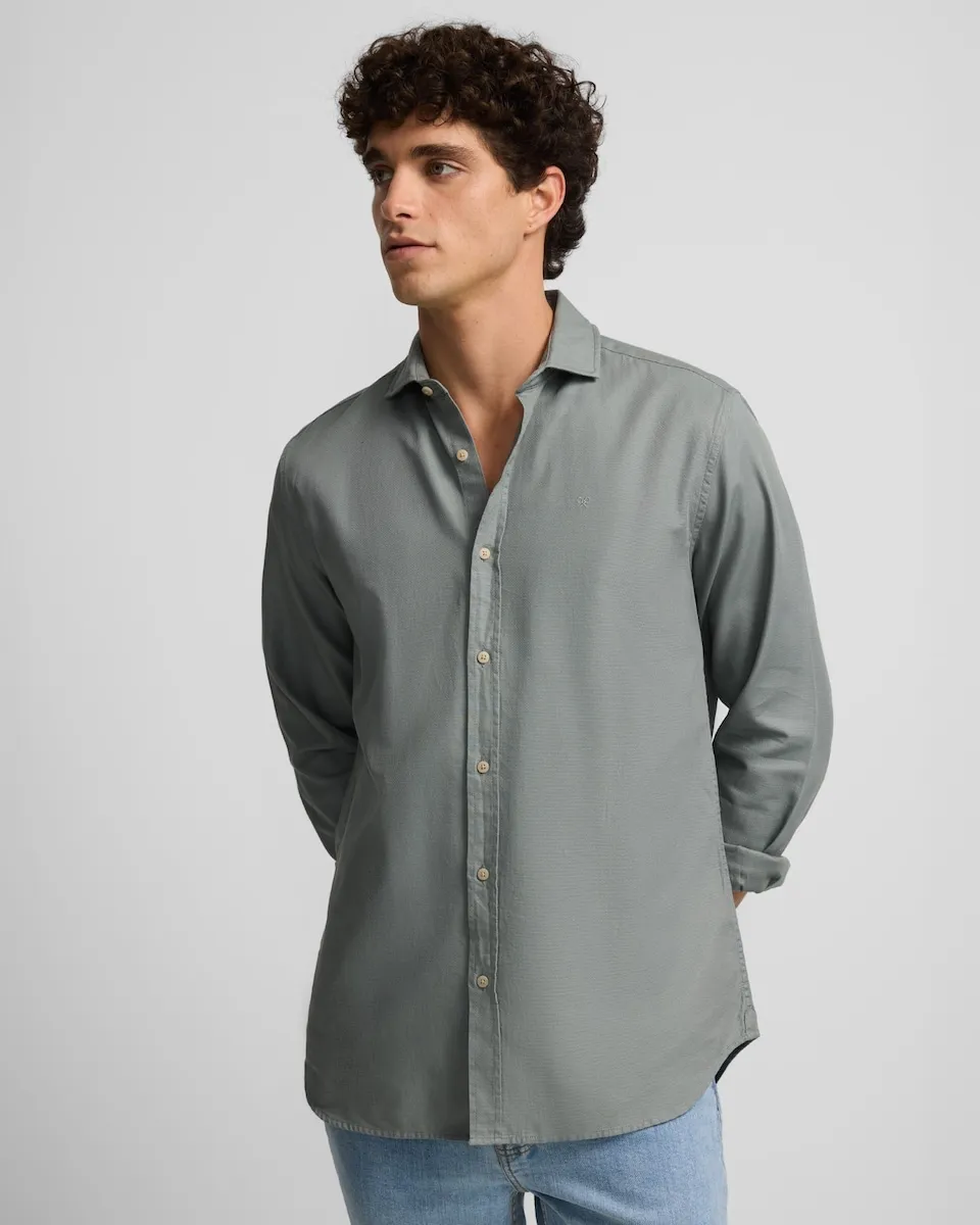 

Мужская спортивная рубашка с министруктурой Silbon, серый