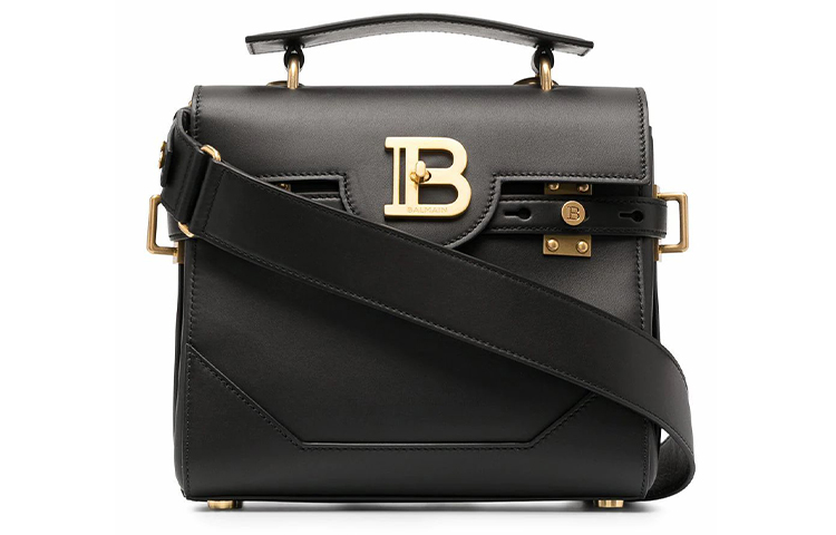 

BALMAIN Кожаная женская сумка через плечо черного цвета One Shoulder