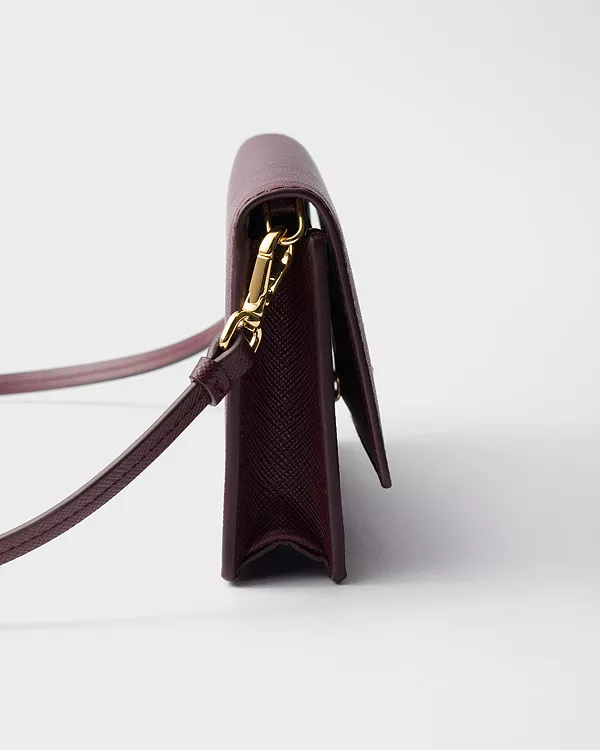 Мини-Сумочка из сафьяновой кожи Prada, красный — фото 3