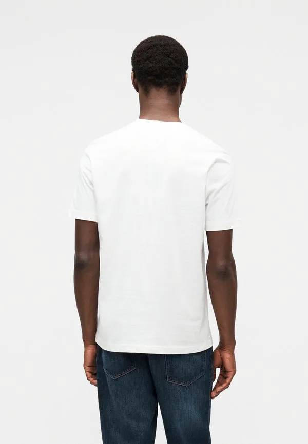 Футболка с логотипом в полоску, футболка с принтом Tommy Hilfiger, White — фото 3
