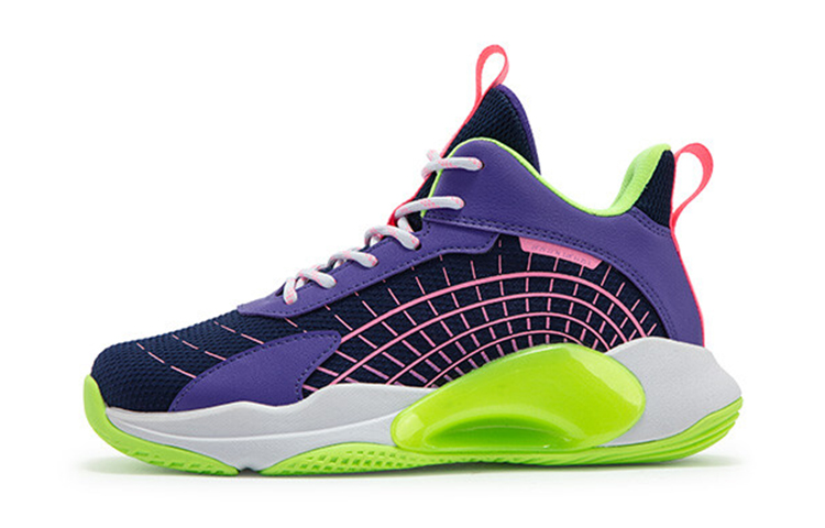 

XTEP Дышащие низкие баскетбольные кроссовки Performance синий фиолетовый для подростков